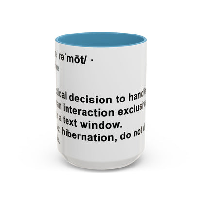 Remote Minimalist Accent Coffee Mug (15 oz)
