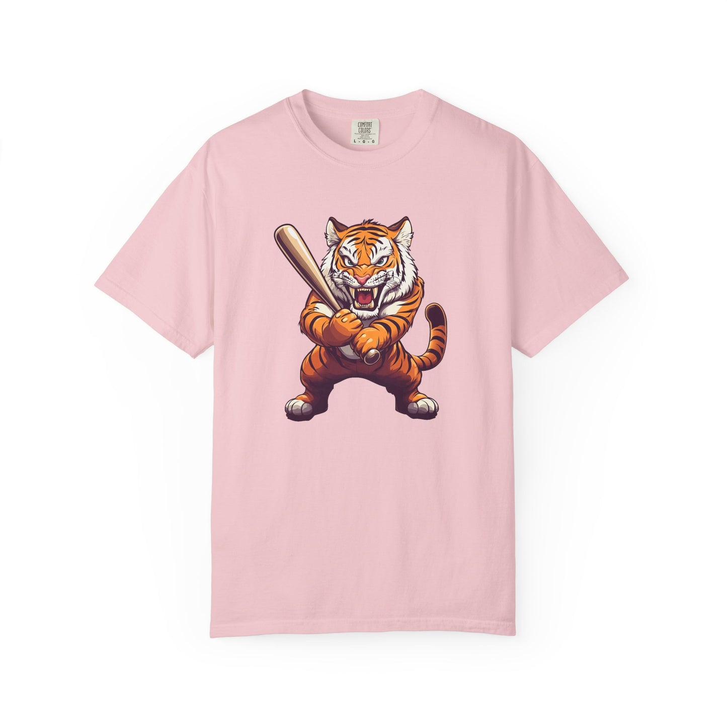 Tiger with Baseball Bat T-Shirt — Fierce Sports Mascot Graphic Tee