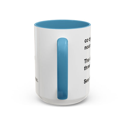Cozy Definition Accent Mug — Funny 'Refusal to Leave a Radius of Three Blankets' Coffee Cup