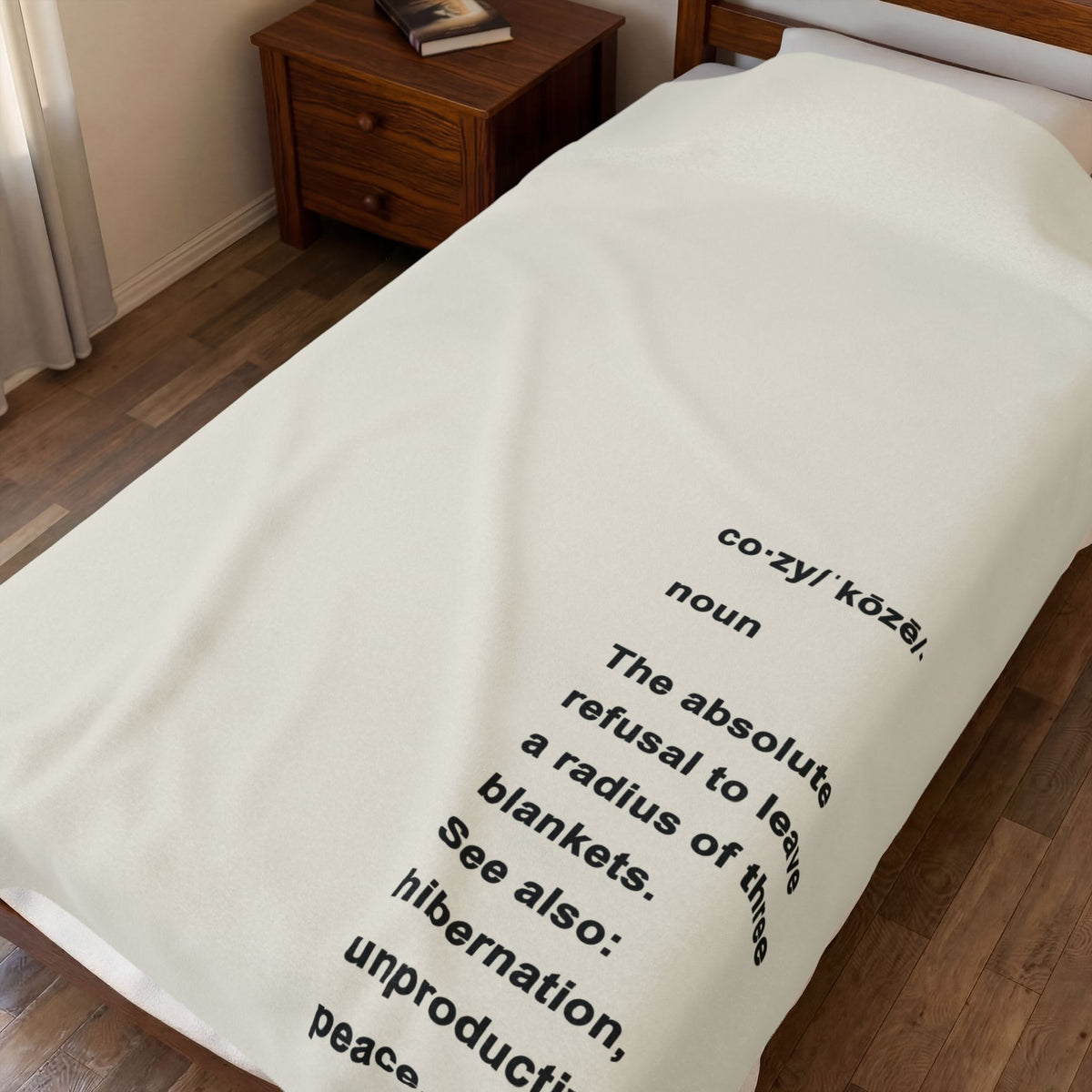 The Three Blanket Rule, Velveteen Plush Blanket