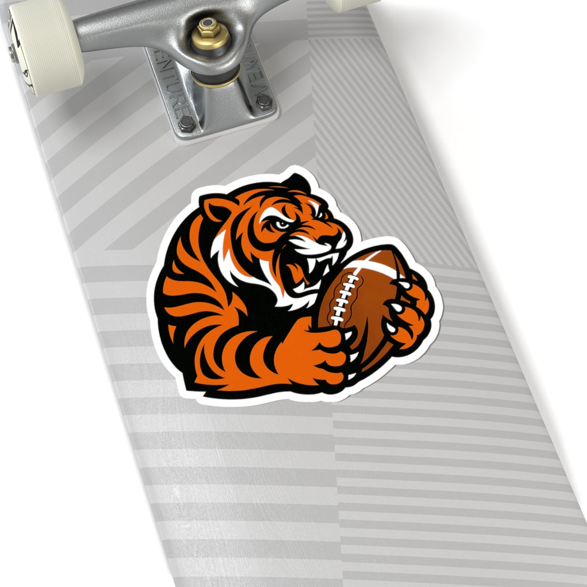 Bengal Tiger Football Mascot Sticker - Little League & Travel Team