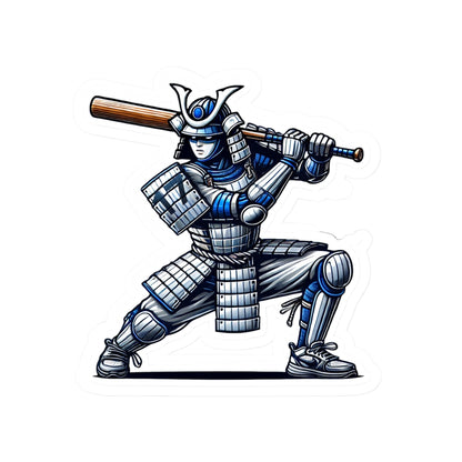 Samurai Baseball #17 Sticker — Kiss-Cut Vinyl Warrior Decal for Laptops & Gear
