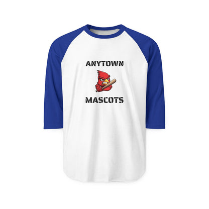 Customizable Raglan 3/4 Sleeve Shirt - Add Your Own Logo & Text