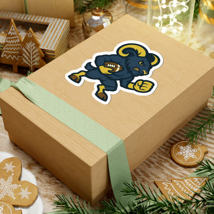 Ram Football Mascot Sticker - Kiss-Cut Vinyl Decal for Laptops & Gear