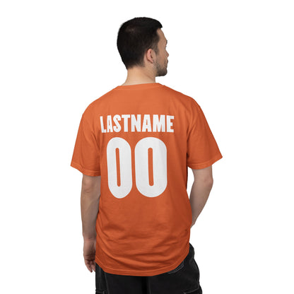 Angry Baltimore Oriole Baseball Mascot Tee — Custom Lastname & Number T-Shirt