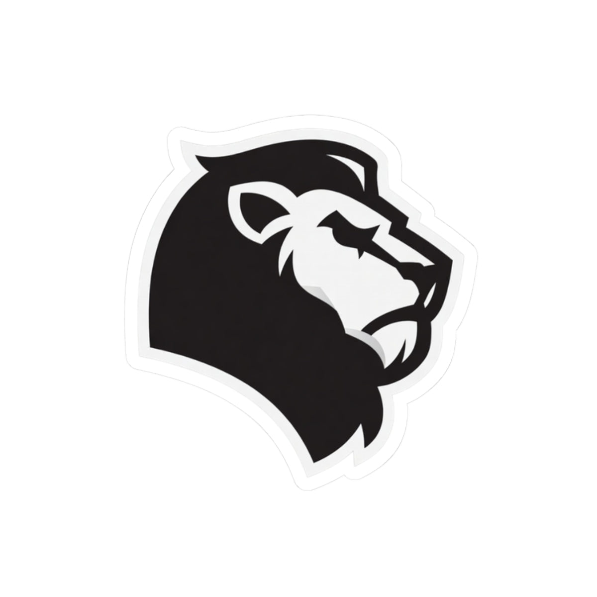 Vintage Lions Mascot Logo Sticker — Bold Kiss-Cut Decal for Laptops, Water Bottles & Gear
